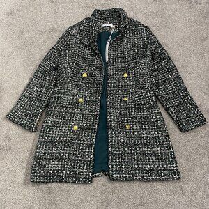 ADELYN RAE MARGOUX TWEED BLAZER DRESS - FOREST GREEN, WOMENS SIZE XL, NWT